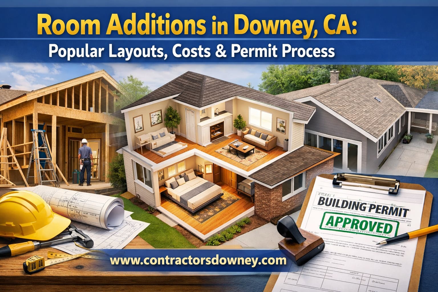 Room Additions and ADU Construction in Downey California